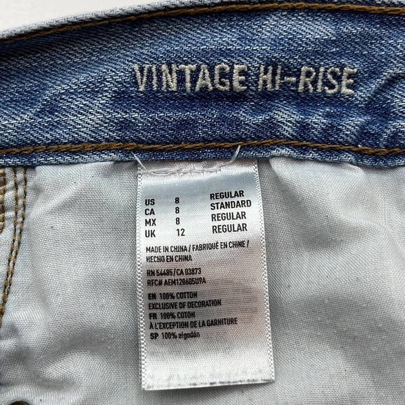 American Eagle Outfitters Vintage Hi-Rise Size 8 - Picture 10 of 16